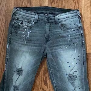 True religion gray denim